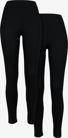 Urban Classics Regular Leggings in Black: front