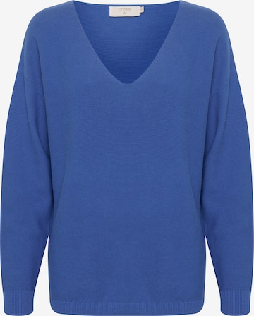mėlyna Cream Megztinis: priekis