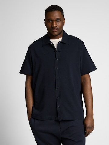 Coupe regular Chemise TOM TAILOR Men + en bleu : devant