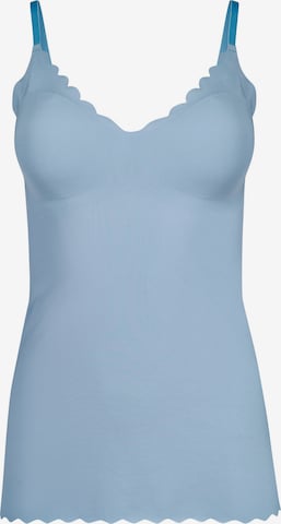 Skiny Onderhemd 'Micro Lovers' in Blauw: voorkant