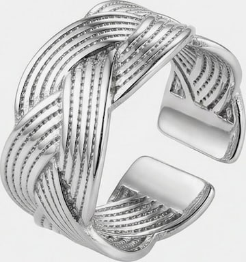 Nemomatheo Ring 'Tresse – Statement-Flechtring' in Silver: front