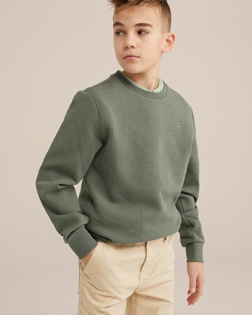 Felpa di WE Fashion in verde: frontale