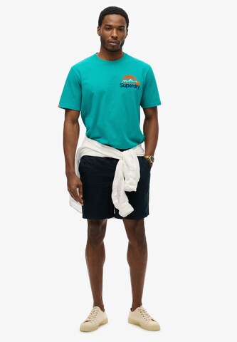 T-Shirt 'Great Outdoors' Superdry en bleu