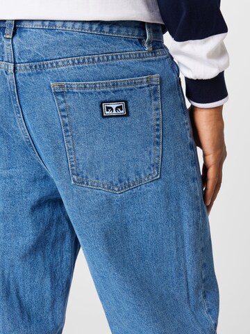 Obey Loosefit Jeans 'Hardwork' in Blau