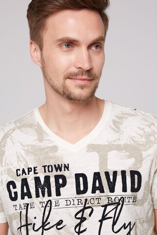 CAMP DAVID Bluser & t-shirts 'Paragliding Cape Town' i hvid