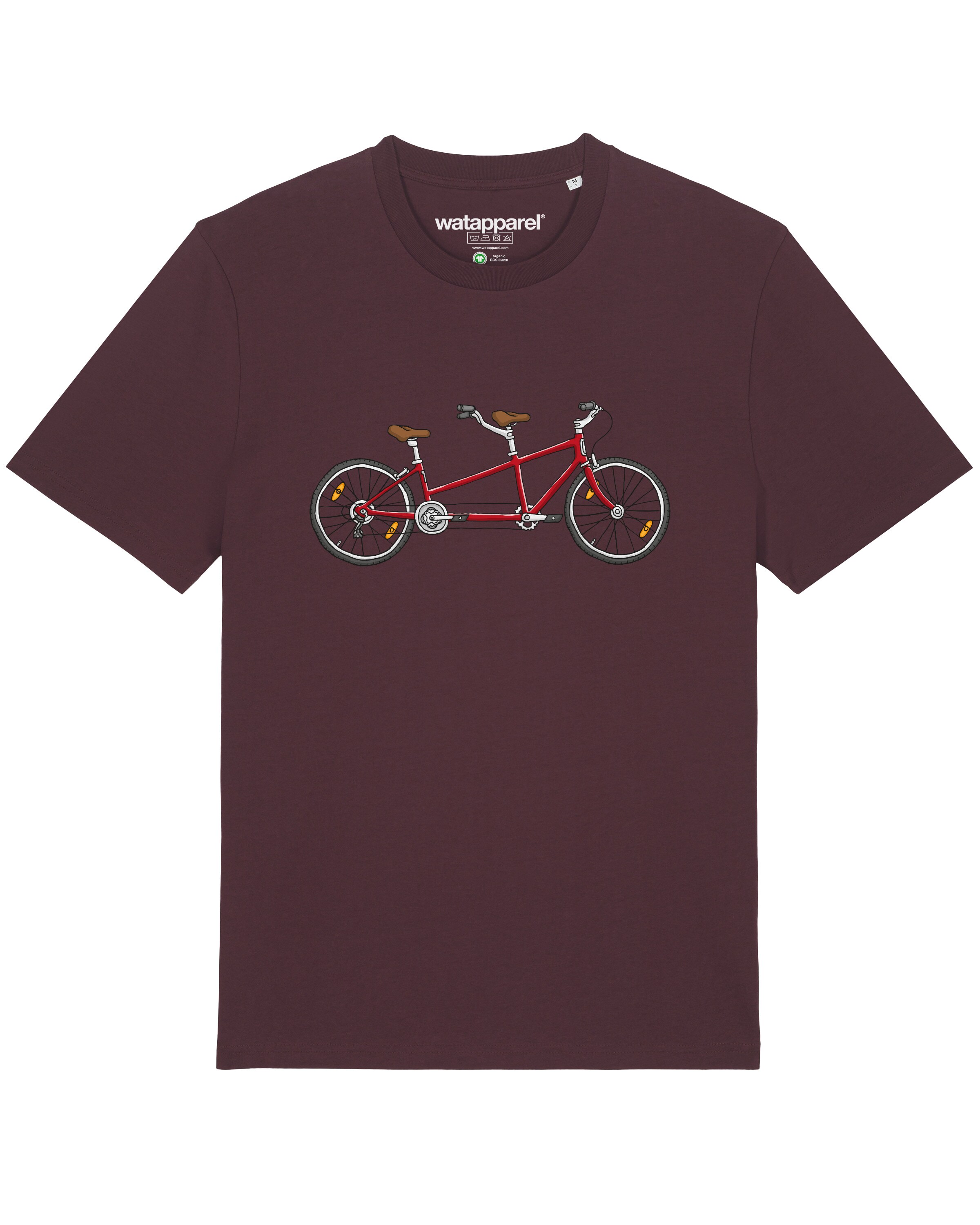 T-Shirt 'Tandem' Watapparel en rouge : devant