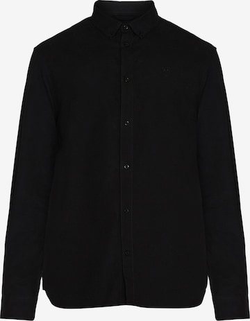 KnowledgeCotton Apparel Button Up Shirt 'Harald' in Black: front