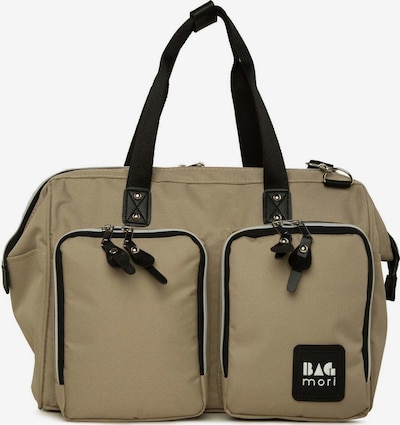 Bagmori Wickeltasche in dunkelbeige / schwarz / weiß, Produktansicht