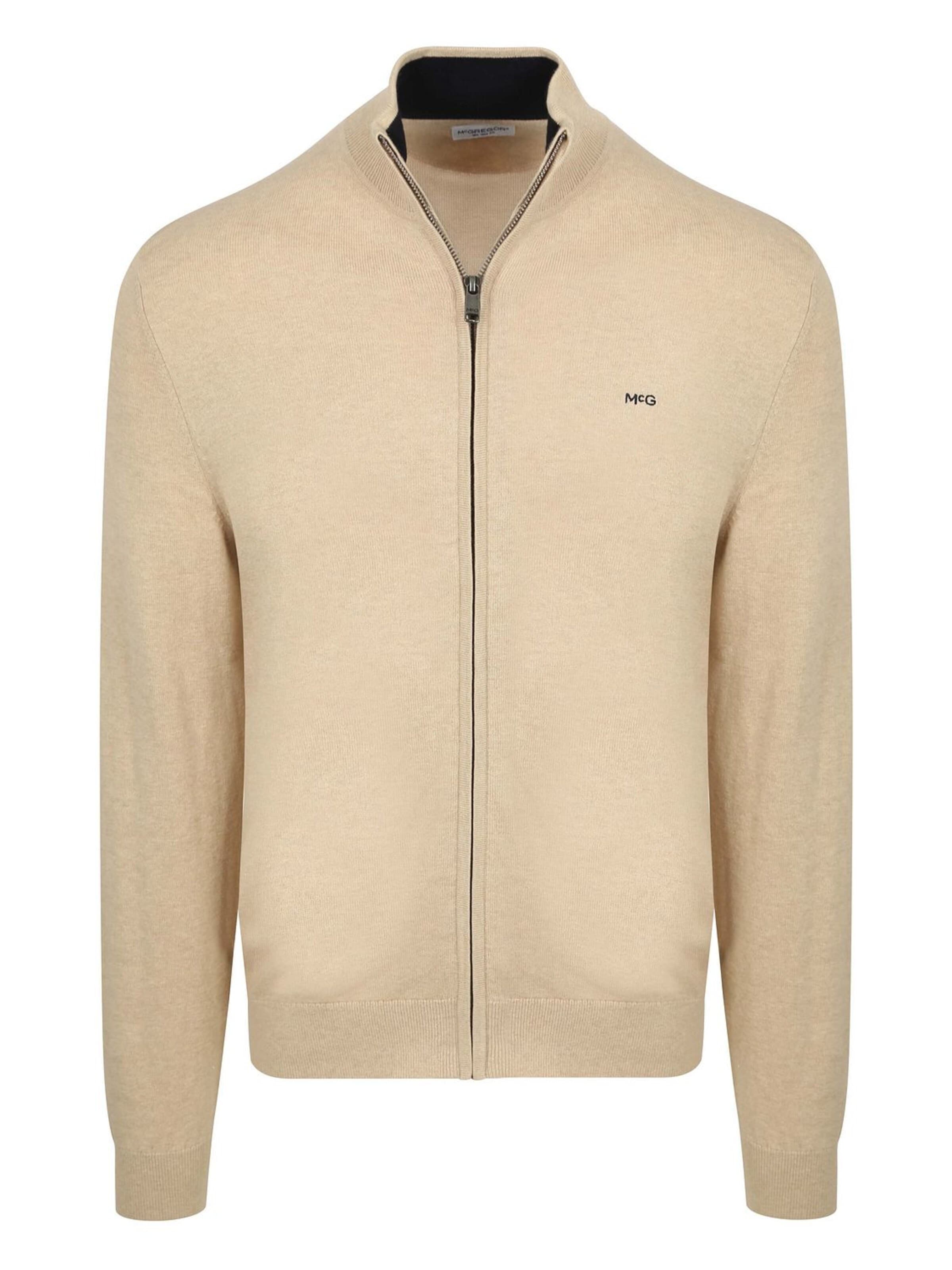 McGREGOR Knit cardigan in Beige: front
