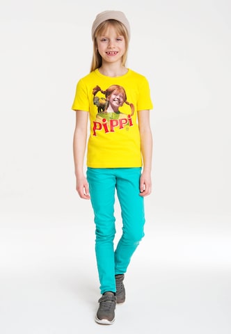 LOGOSHIRT T-Shirt "Pippi Langstrumpf" in Gelb
