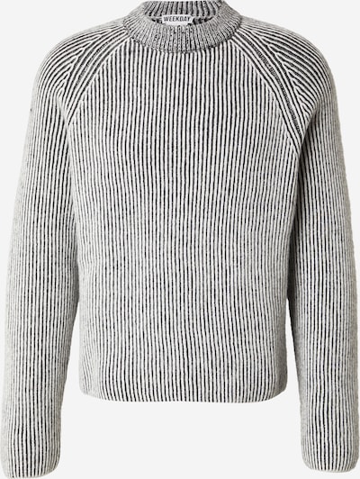 Megztinis iš WEEKDAY, spalva – šviesiai pilka / tamsiai pilka, Prekių apžvalga