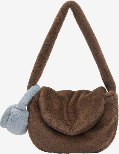 Pull&Bear Olkalaukku 'CHARM' värissä kyyhkynsininen / ruskea, Tuotenäkymä