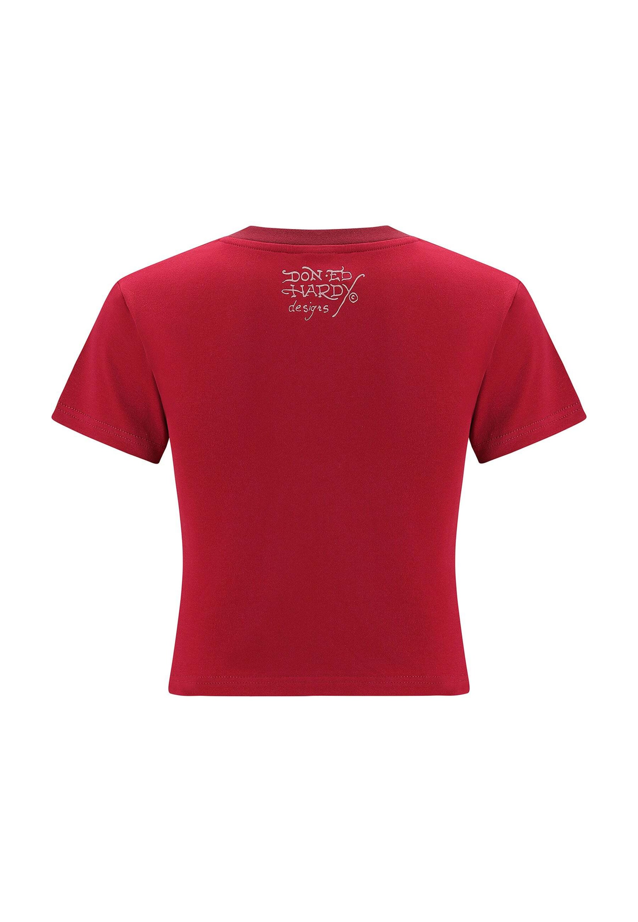 T-shirt Ed Hardy en rouge