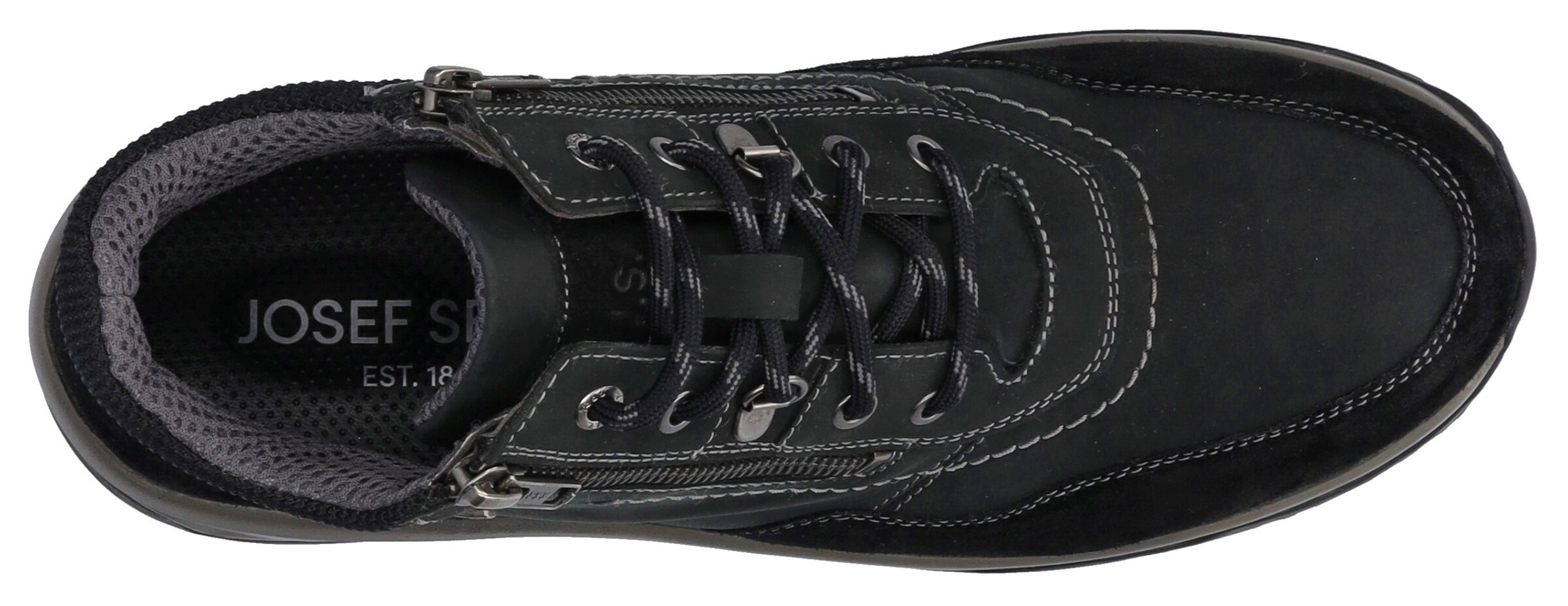 JOSEF SEIBEL Schnürboots in Schwarz