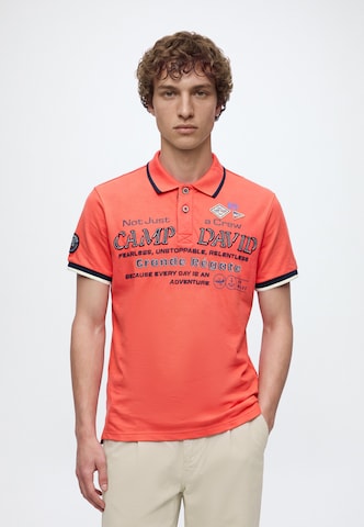 CAMP DAVID - Camiseta 'French Coast I' en rojo: frente