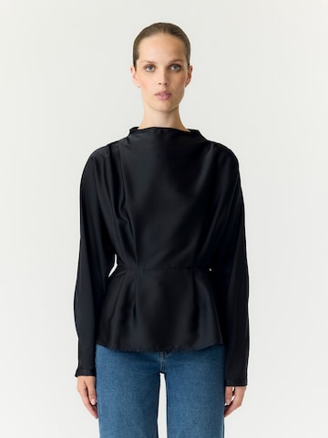 YAS Blouse 'YASPELLA' in Zwart: voorkant