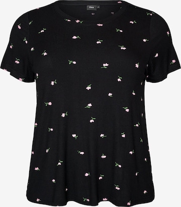 Zizzi Shirt 'Gryna' in Black: front