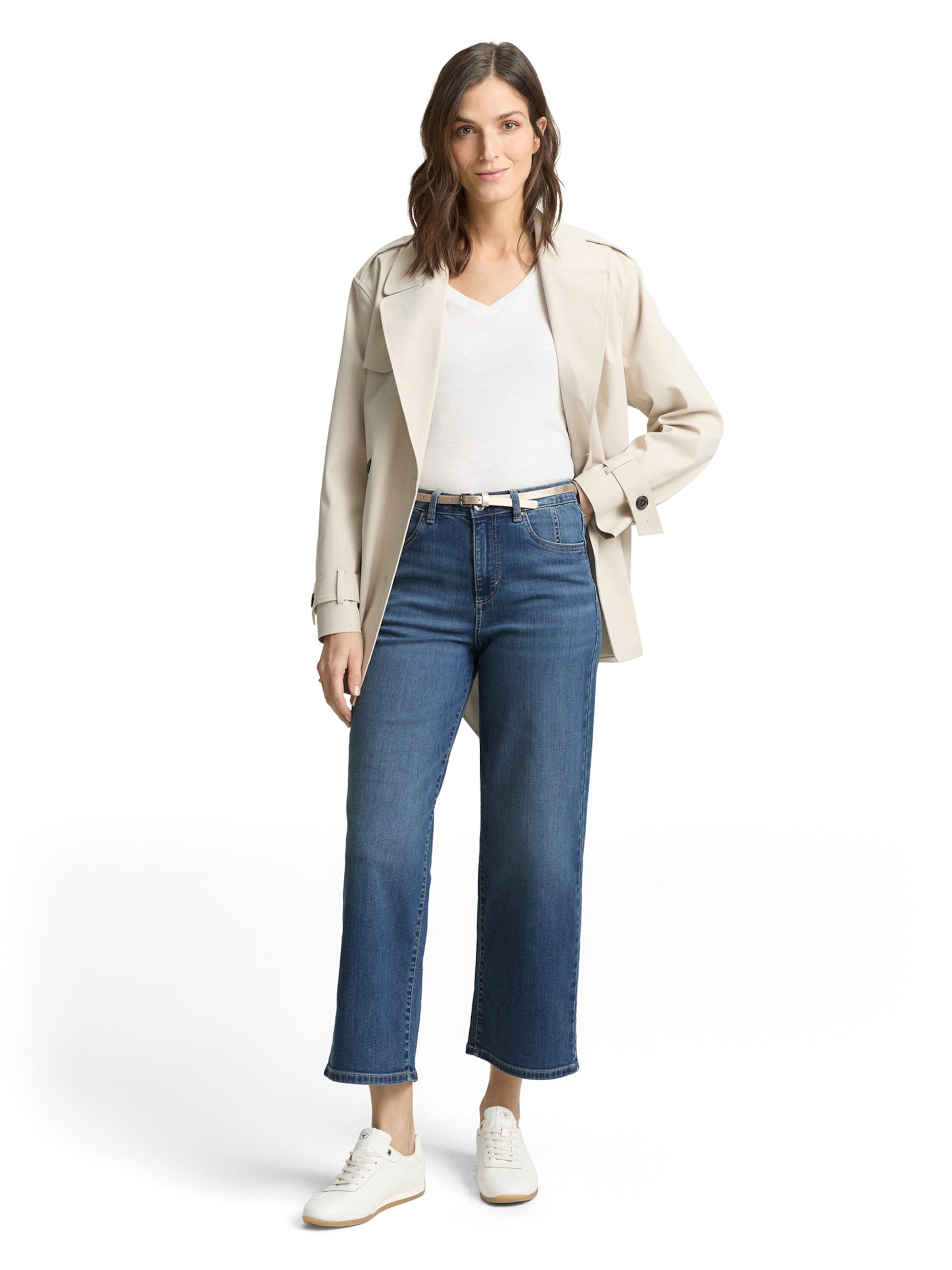Wide leg Jeans 'NELMA' de la TOM TAILOR pe albastru