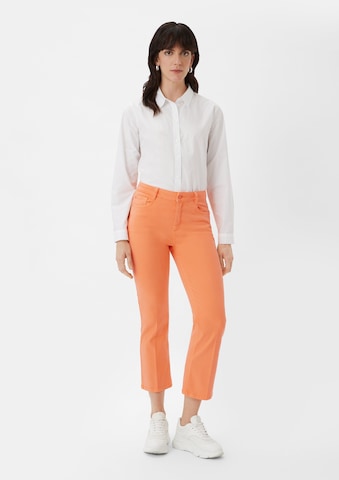 comma casual identity Flared Pleated Pants in Orange