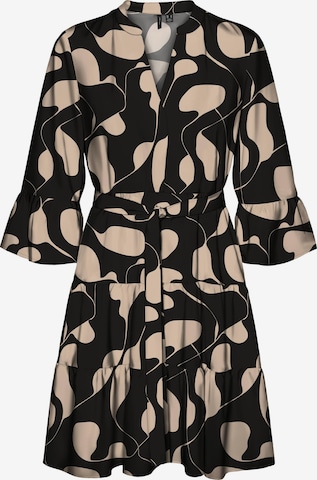 VERO MODA Blusenkleid in Schwarz: Vorderseite