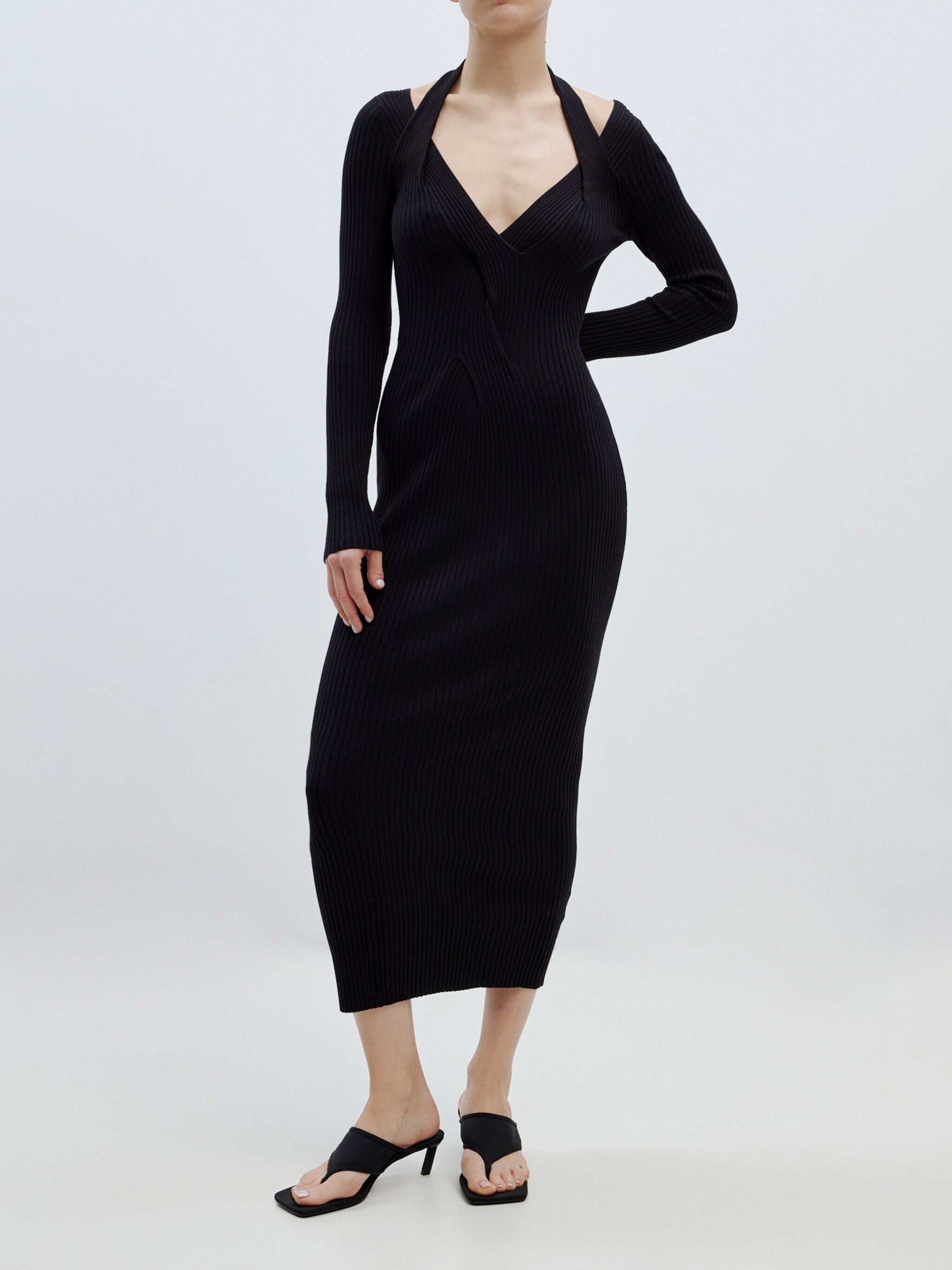 EDITED Produits Robes en maille noir