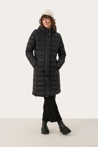 Manteau d’hiver 'Lainey' Part Two en noir