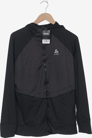 ODLO Sweatshirt & Zip-Up Hoodie in XL in Black: front