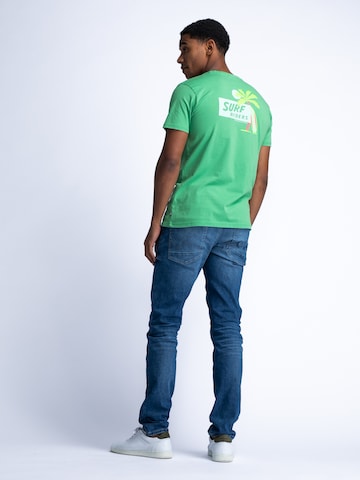 T-Shirt 'Waikiki Beach' Petrol Industries en vert