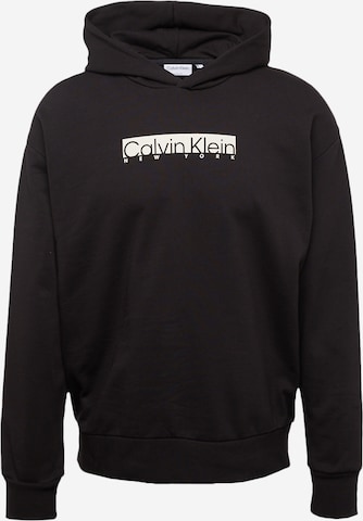 Calvin Klein Mikina 'NEW YORK' – černá: přední strana
