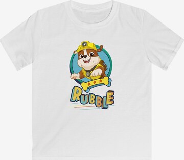 T-Shirt 'Rubble' F4NT4STIC en blanc : devant