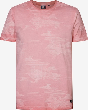 T-Shirt Petrol Industries en rose : devant
