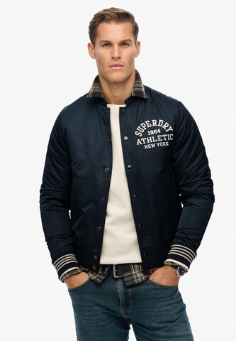 Superdry Tussenjas in Blauw: voorkant