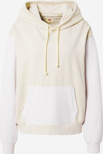 LEVI'S ® Sweat-shirt 'WLTHRD Hoodie' en jaune clair / blanc, Vue avec produit