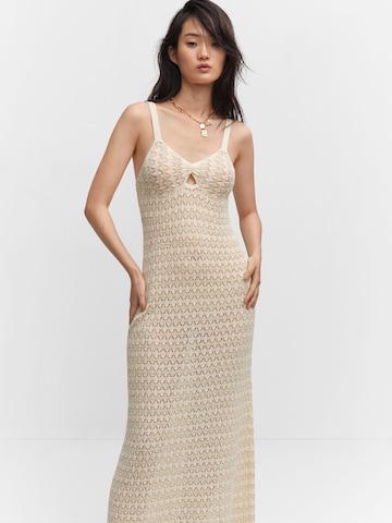 MANGO Kleid 'Lota' in Beige: predná strana