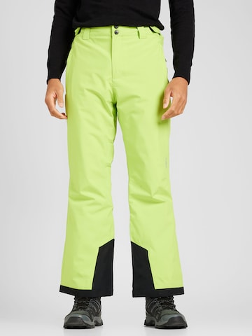CMP Normální Outdoorové kalhoty – zelená: přední strana