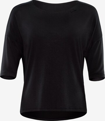 WinshapeTehnička sportska majica - crna boja: prednji dio