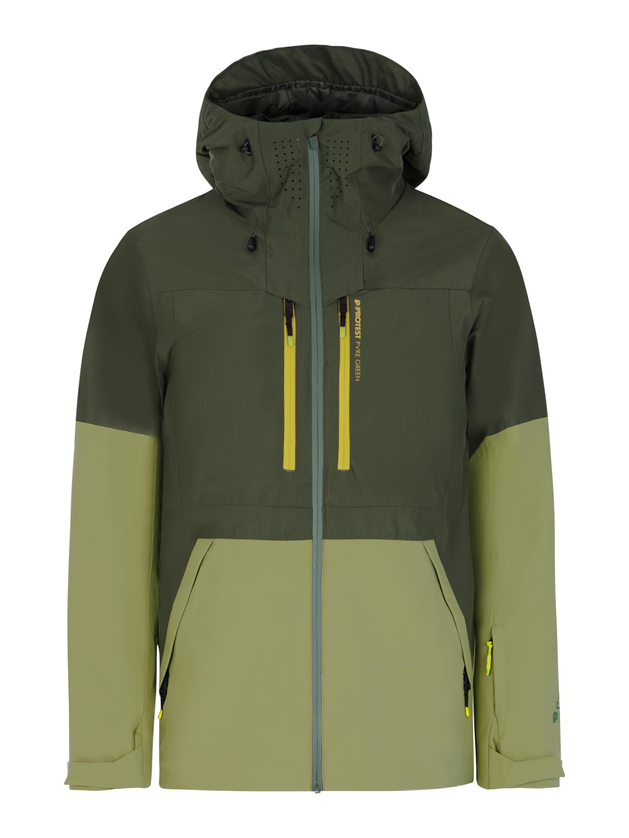 žalia PROTEST Sportinė striukė &#x27;Zoot&#x27;: priekis