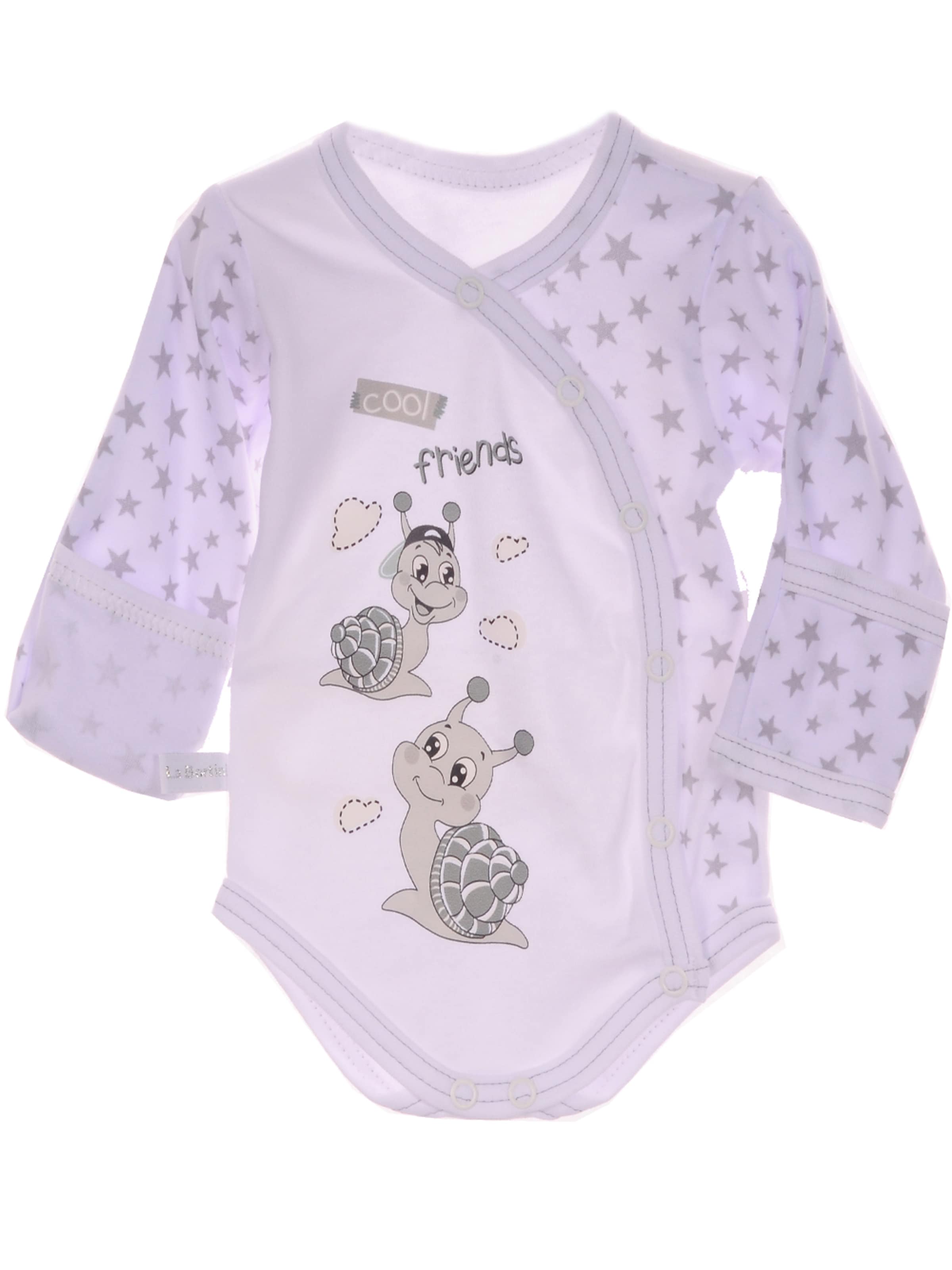 La Bortini Strampler/Body‌‌ in Weiß: Vorderseite