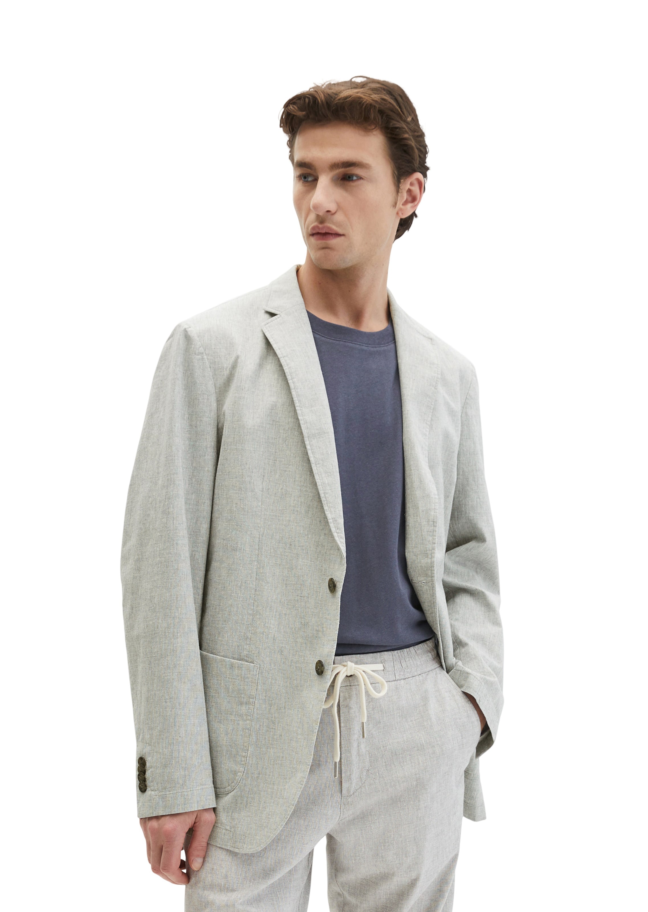 Marc O'Polo Comfort fit Suit Jacket in Grey: front