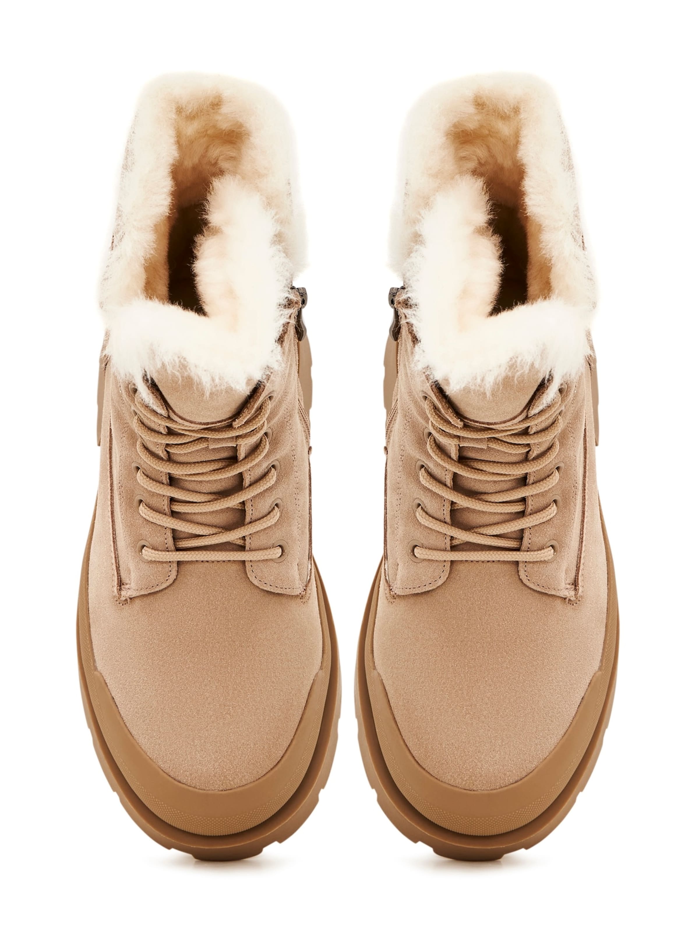 CESARE GASPARI Ankle boots in Beige
