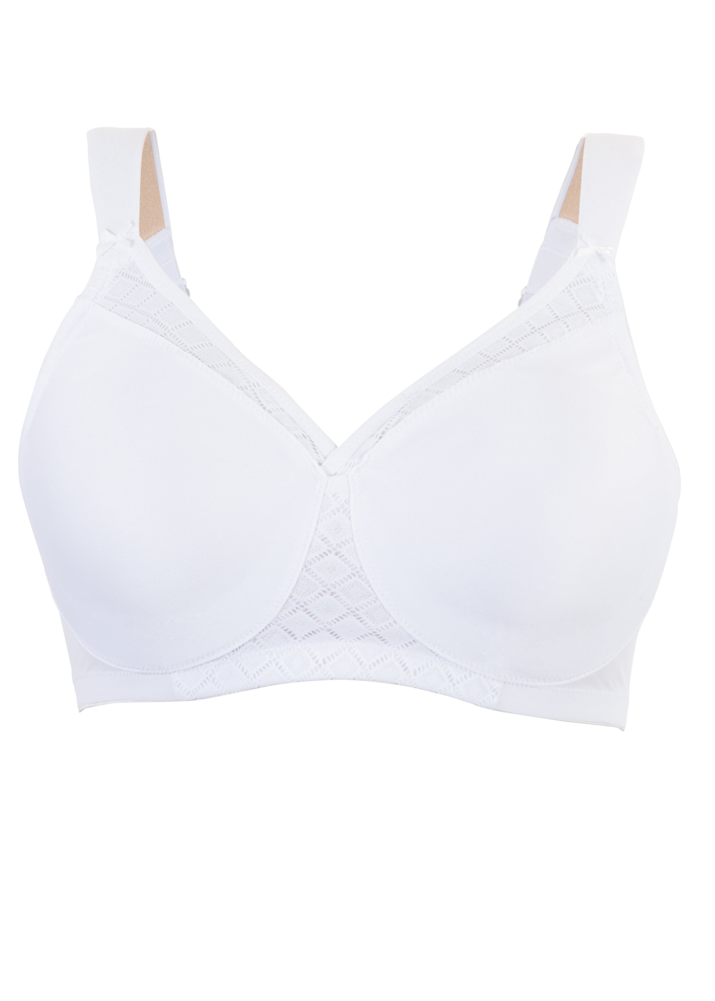 GLAMORISE T-shirt Bra in White: front
