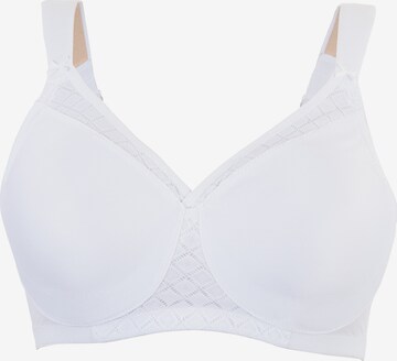 GLAMORISE T-shirt Bra in White: front