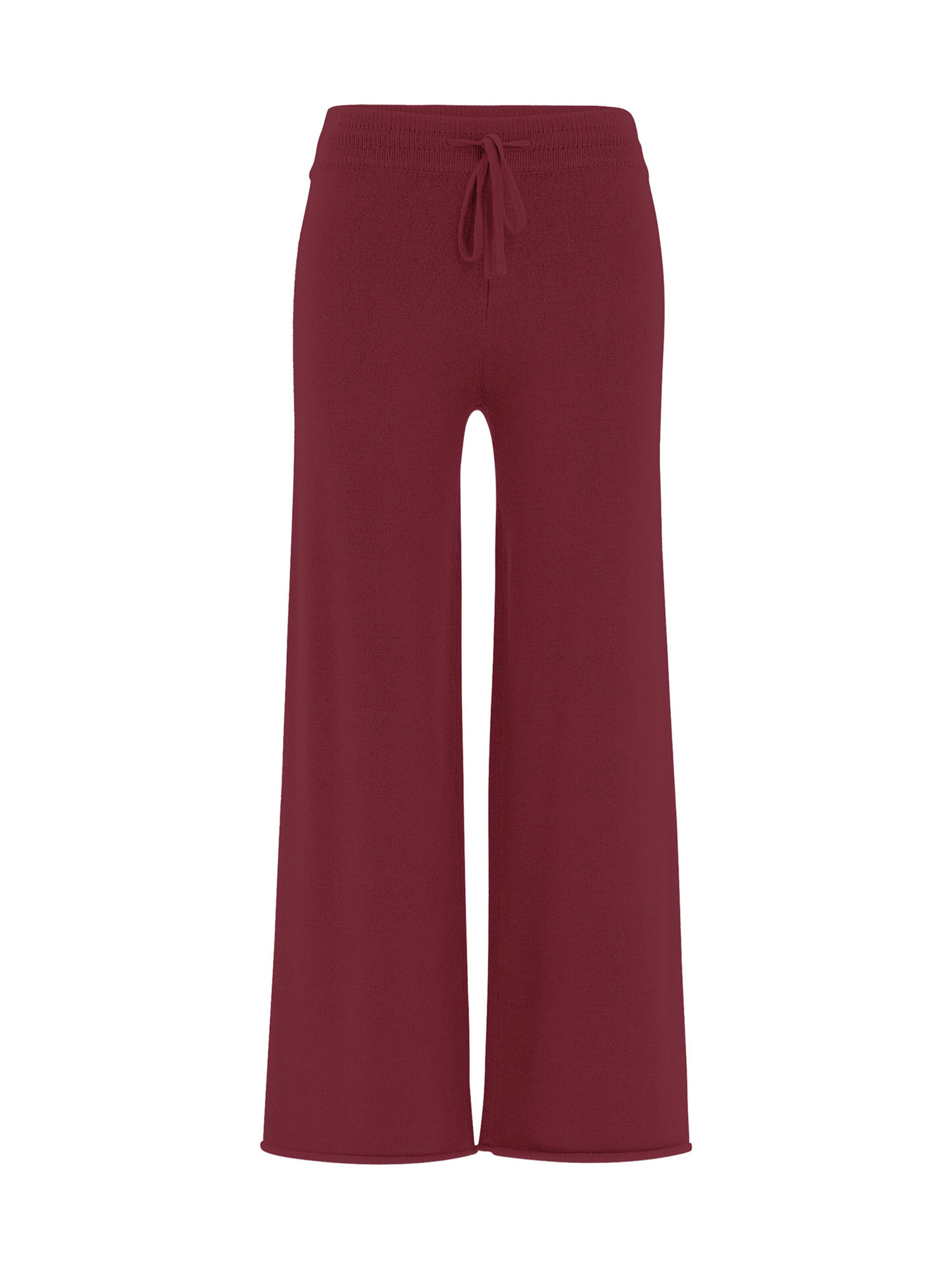 DEHA Wide leg Broek in Rood: voorkant