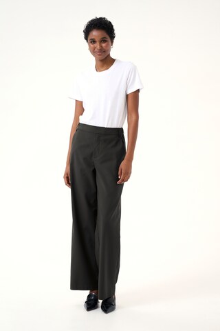 Kaffe Wide leg Broek 'Loraine' in Zwart