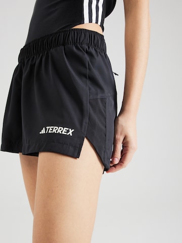 ADIDAS TERREX Regular Workout Pants 'TRAIL' in Black
