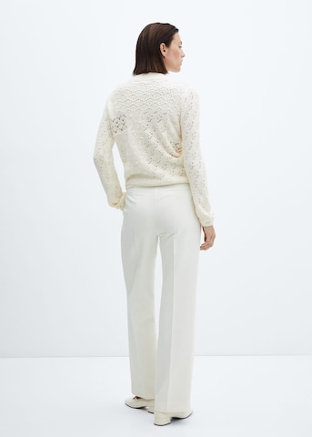 MANGO Pullover 'Piquetin' i hvid