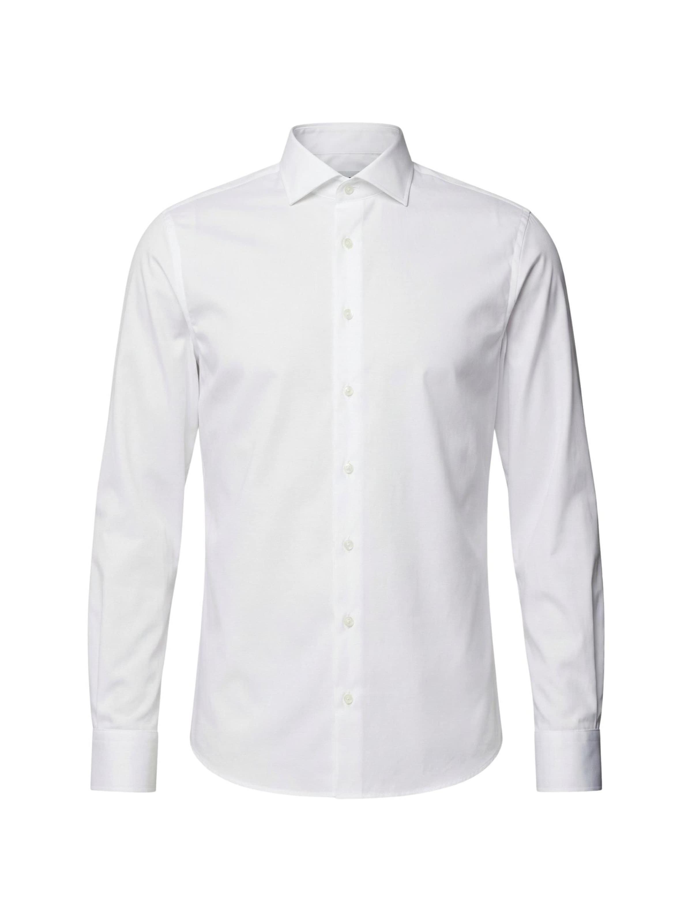 Coupe regular Chemise business Michael Kors en blanc : devant