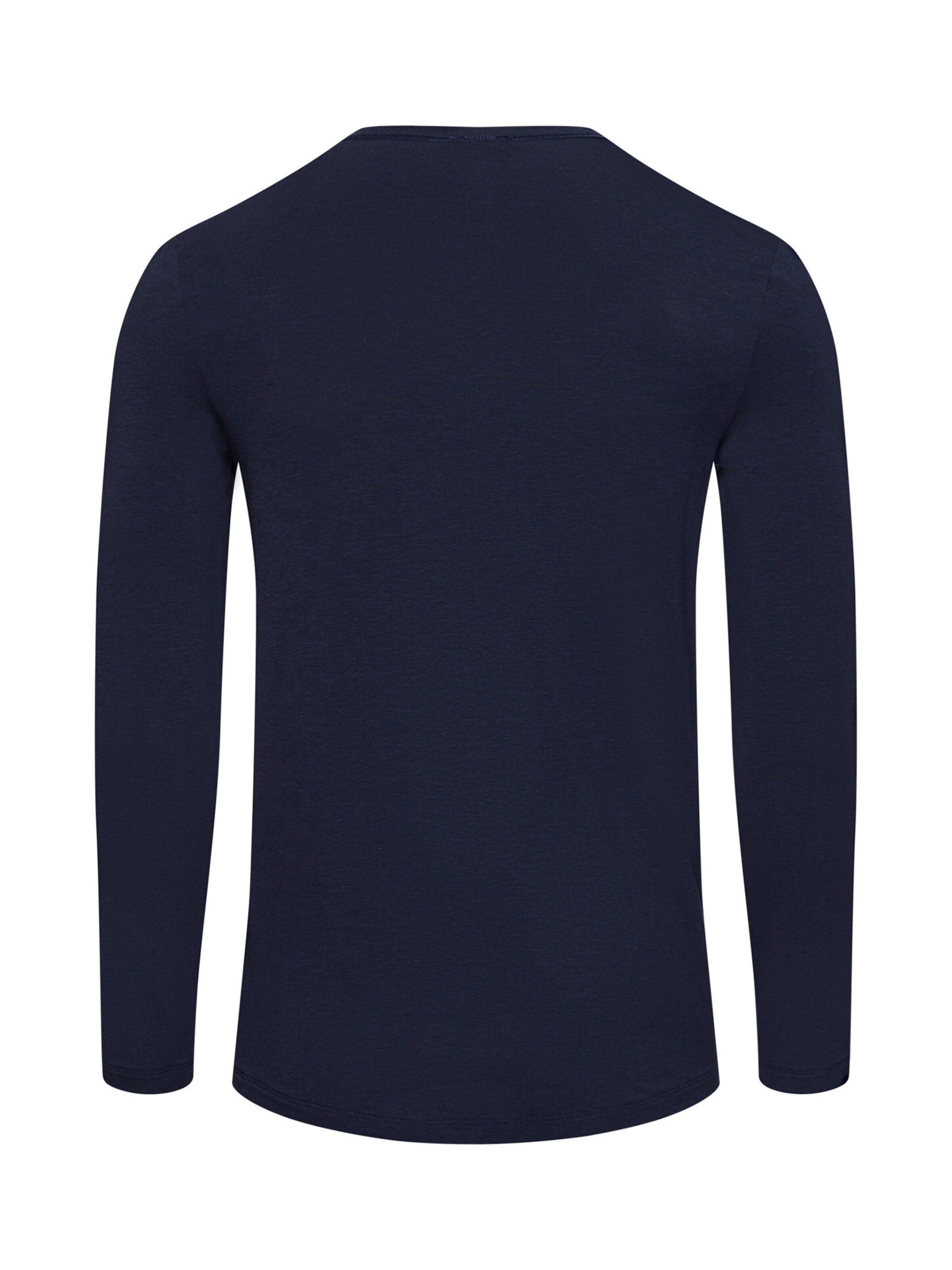 Hanro V-Shirt ' Natural Function ' in Blau