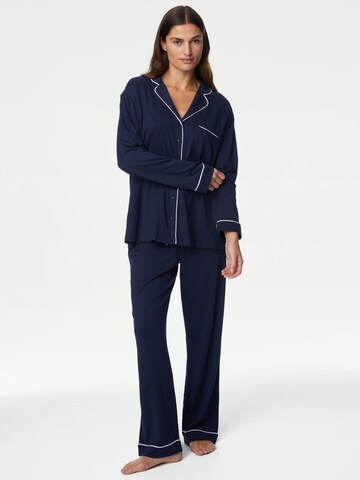 Marks & Spencer Pyjama in Blau: Vorderseite