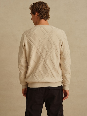 Pull-over 'Sascha' DAN FOX APPAREL en blanc